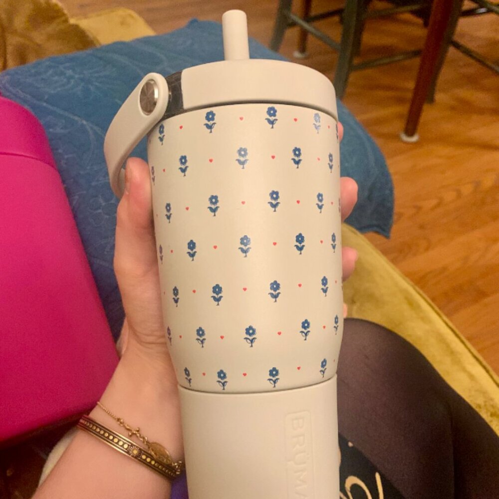 BrüMate RUTHIE Resa 25oz LIMITED EDITION + Magnetic Straw Covers TURMERIC